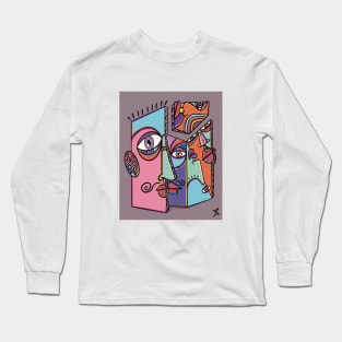 Facing Life With its Many Faces Long Sleeve T-Shirt